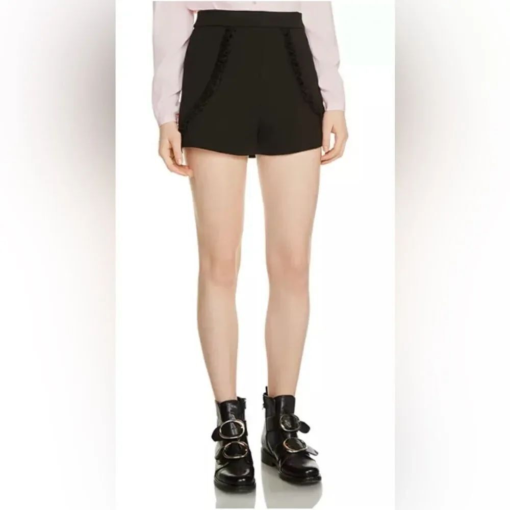Maje lace detailed Black Women's Shorts, XS